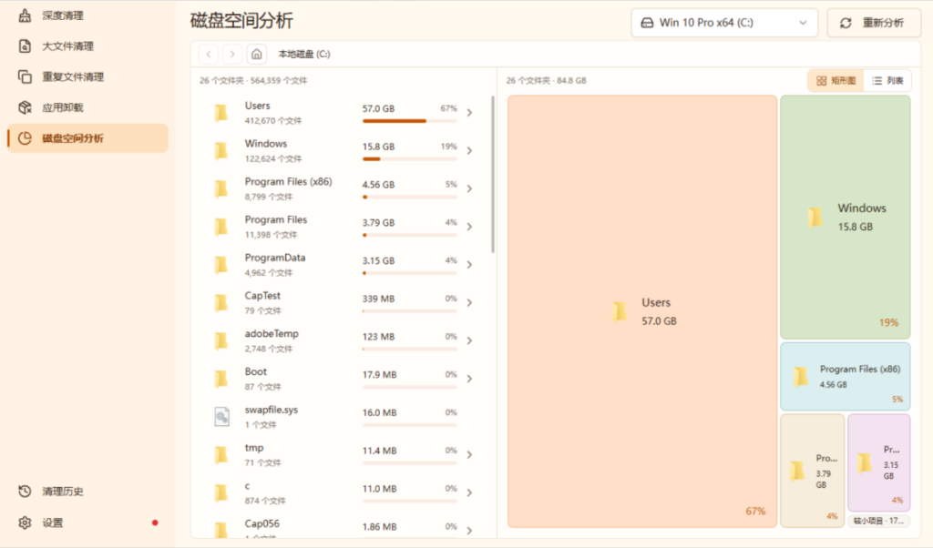 图片[2]-C 盘爆红别重装！这个单文件工具直接腾出几十G-星途优栈