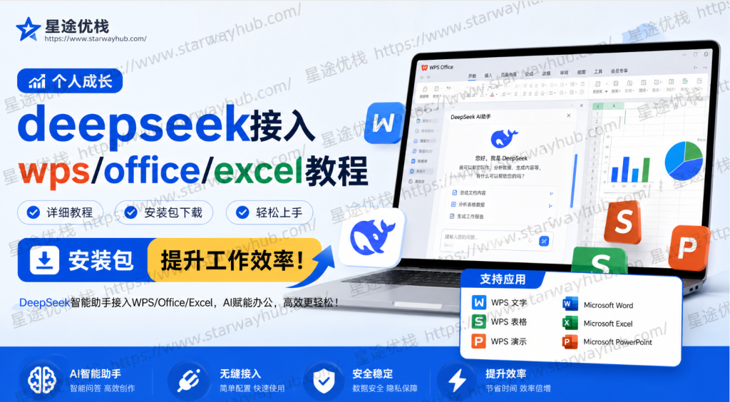 个人成长|deepseek接入wps/office/excel教程 安装包 提升工作-星途优栈